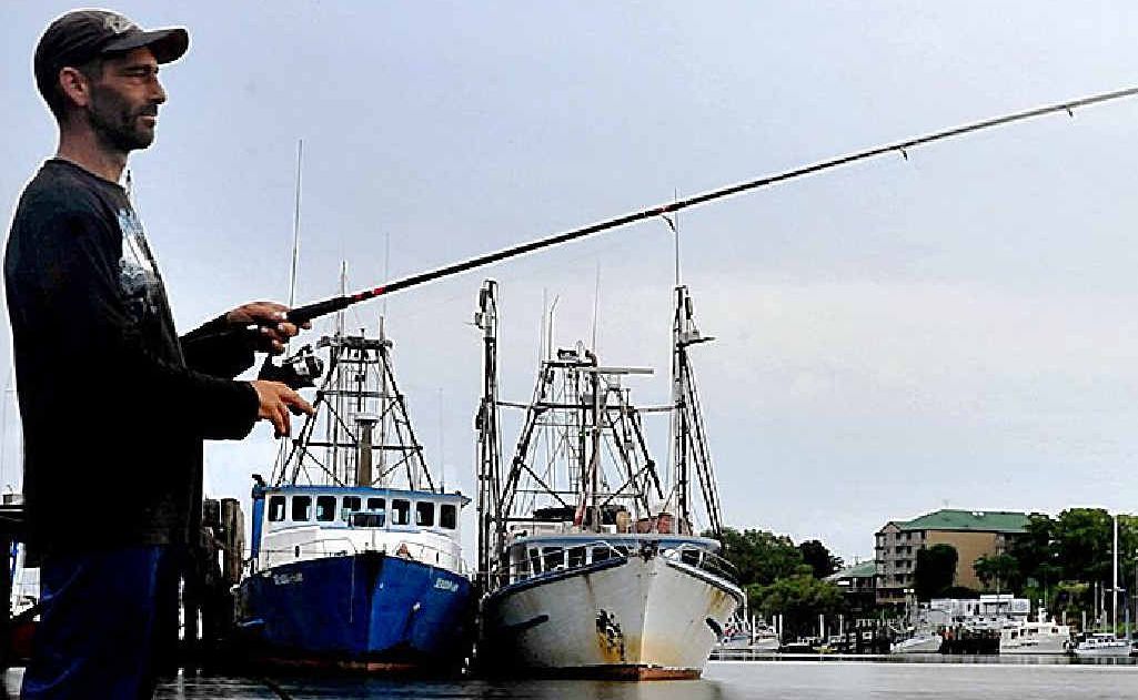 Somewhere out of the wind may be the best place to cast a line this weekend. Somewhere out of the wind may be the best place to cast a line this weekend.